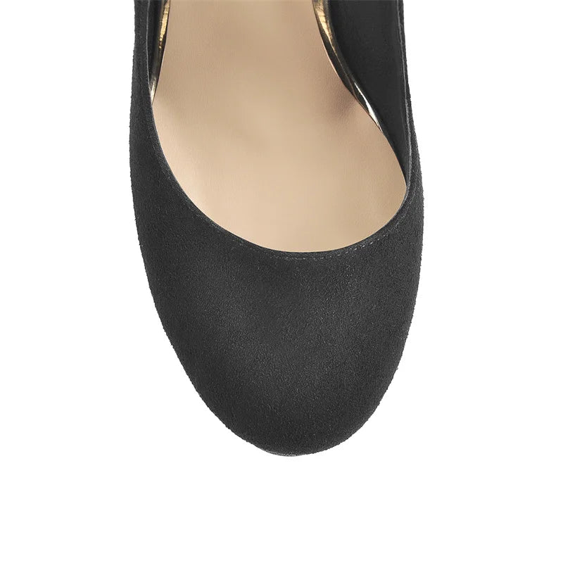 Platform Stiletto Pumps — Ankle Strap Extreme Heel