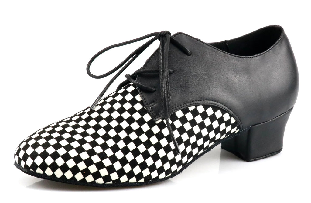 Men's Latin & Modern Dance Shoes | Houndstooth | Low Heel