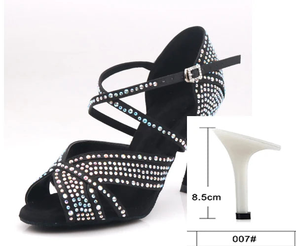 Rhinestone Latin Dance Heels | Multi-Style