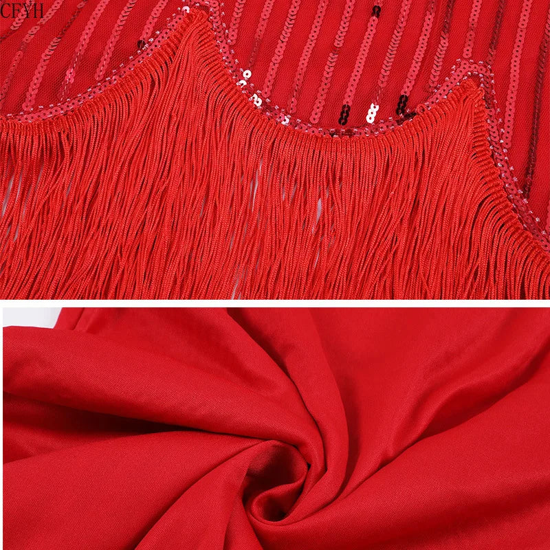 1920s Gatsby Flapper Dress & Accessory Set | Sequin Fringe | Plus Size XS–4XL
