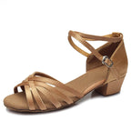 Latin Dance Sandals | Low Block Heel | 3.5 cm