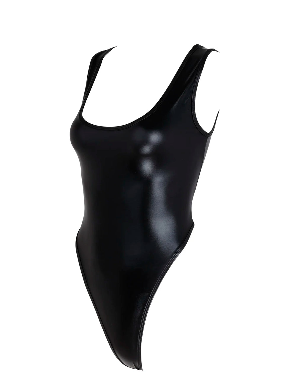 Metallic High-Cut Thong Leotard | Rave Festival Bodysuit