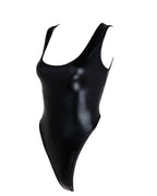 Metallic High-Cut Thong Leotard | Rave Festival Bodysuit