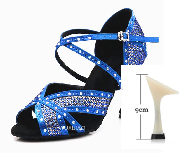 Rhinestone Latin Dance Heels | Multi-Style