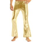 Men's Metallic Bell Bottom Pants | 70s Disco | Flare