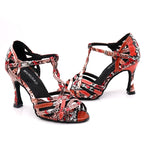 Latin Dance Heels | Colorful Serpentine | 6–10cm