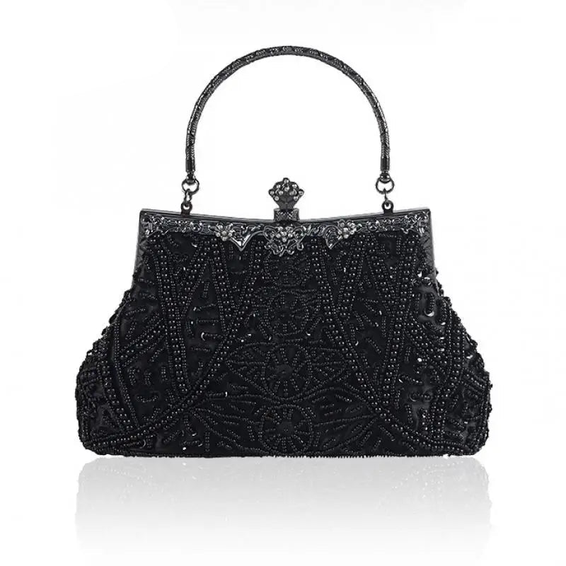 Vintage Beaded Evening Clutch | Sequin Crossbody Bag