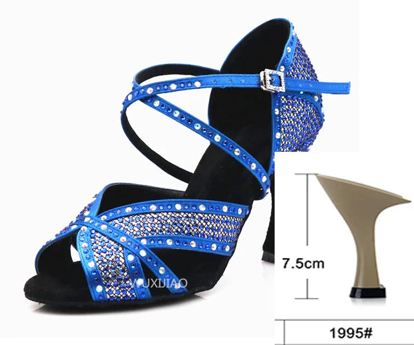 Rhinestone Latin Dance Heels | Multi-Style
