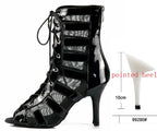Women's Mesh Dance Boots | Latin & Salsa | Multi-Heel