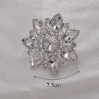 Crystal Sunburst Cocktail Ring | Adjustable | 7.5cm
