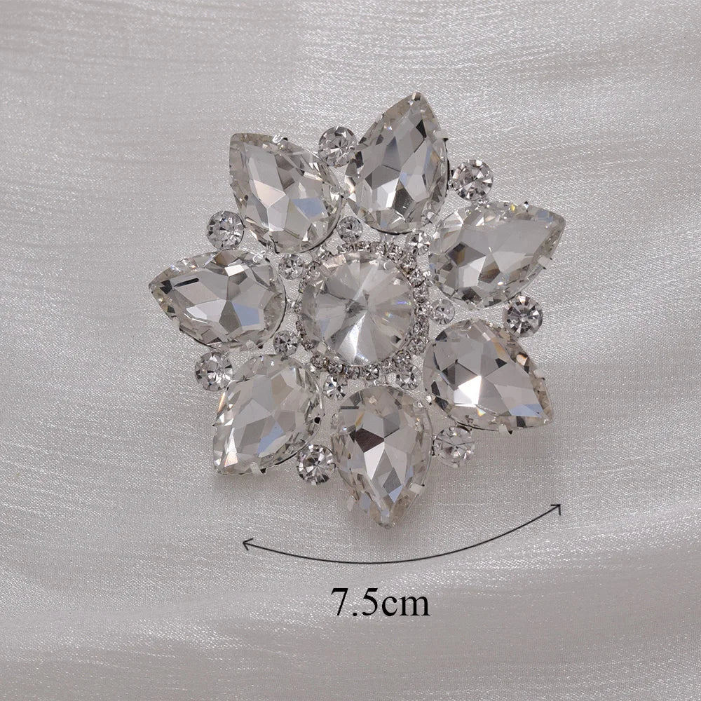 Crystal Sunburst Cocktail Ring | Adjustable | 7.5cm