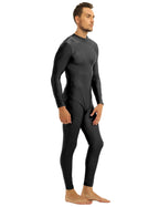 Men's Full-Body Spandex Unitard | Back Zipper | Long Sleeve Mock Neck | Dance Performance