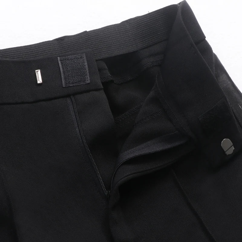 Men's Latin & Ballroom Dance Pants | Black Satin Waist | 16 Sizes