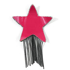 Rhinestone Star Tassel Nipple Covers - Silicone Pasties for Performers