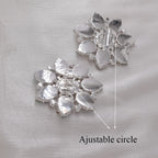 Crystal Sunburst Cocktail Ring | Adjustable | 7.5cm