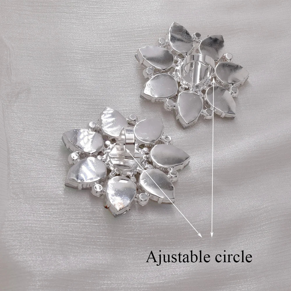 Crystal Sunburst Cocktail Ring | Adjustable | 7.5cm