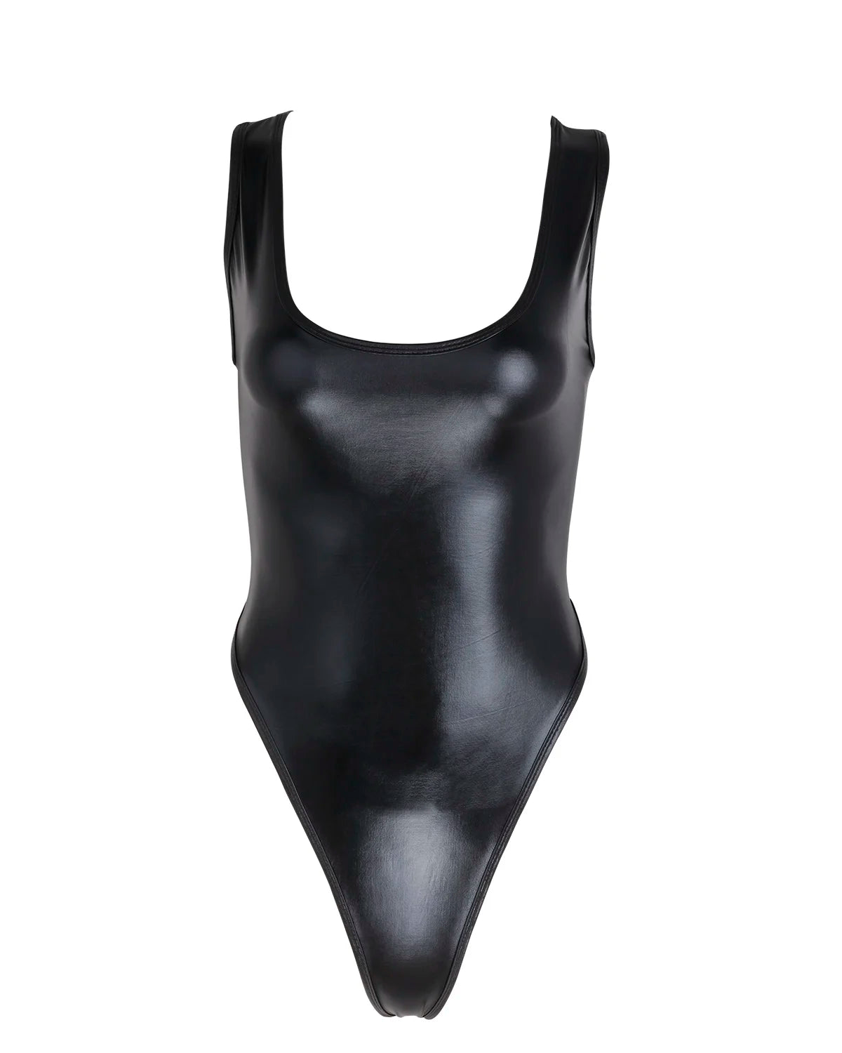 Metallic High-Cut Thong Leotard | Rave Festival Bodysuit