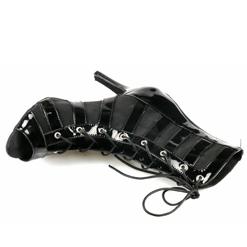 Women's Mesh Dance Boots | Latin & Salsa | Multi-Heel