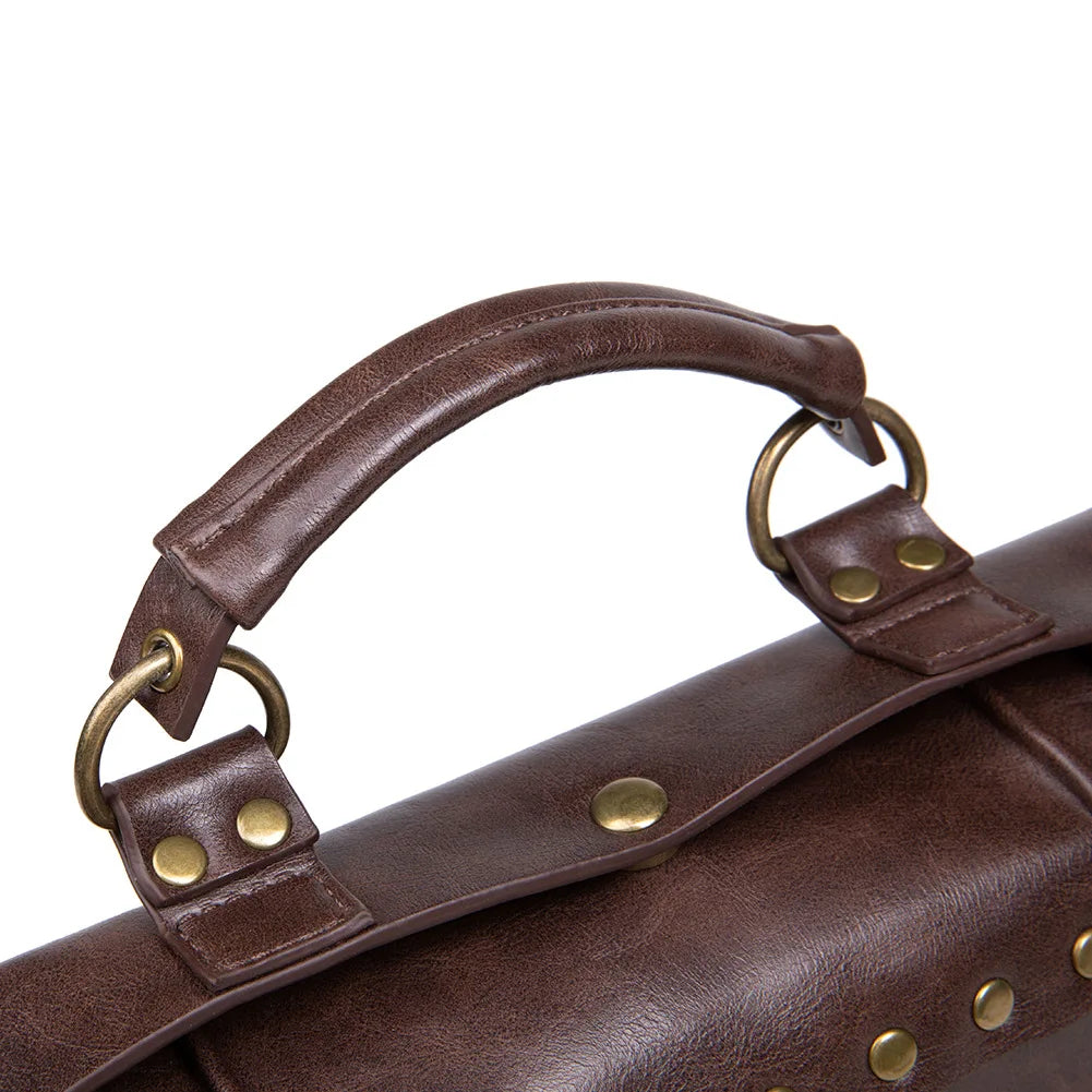Steampunk Satchel | Brown Clockwork Detail