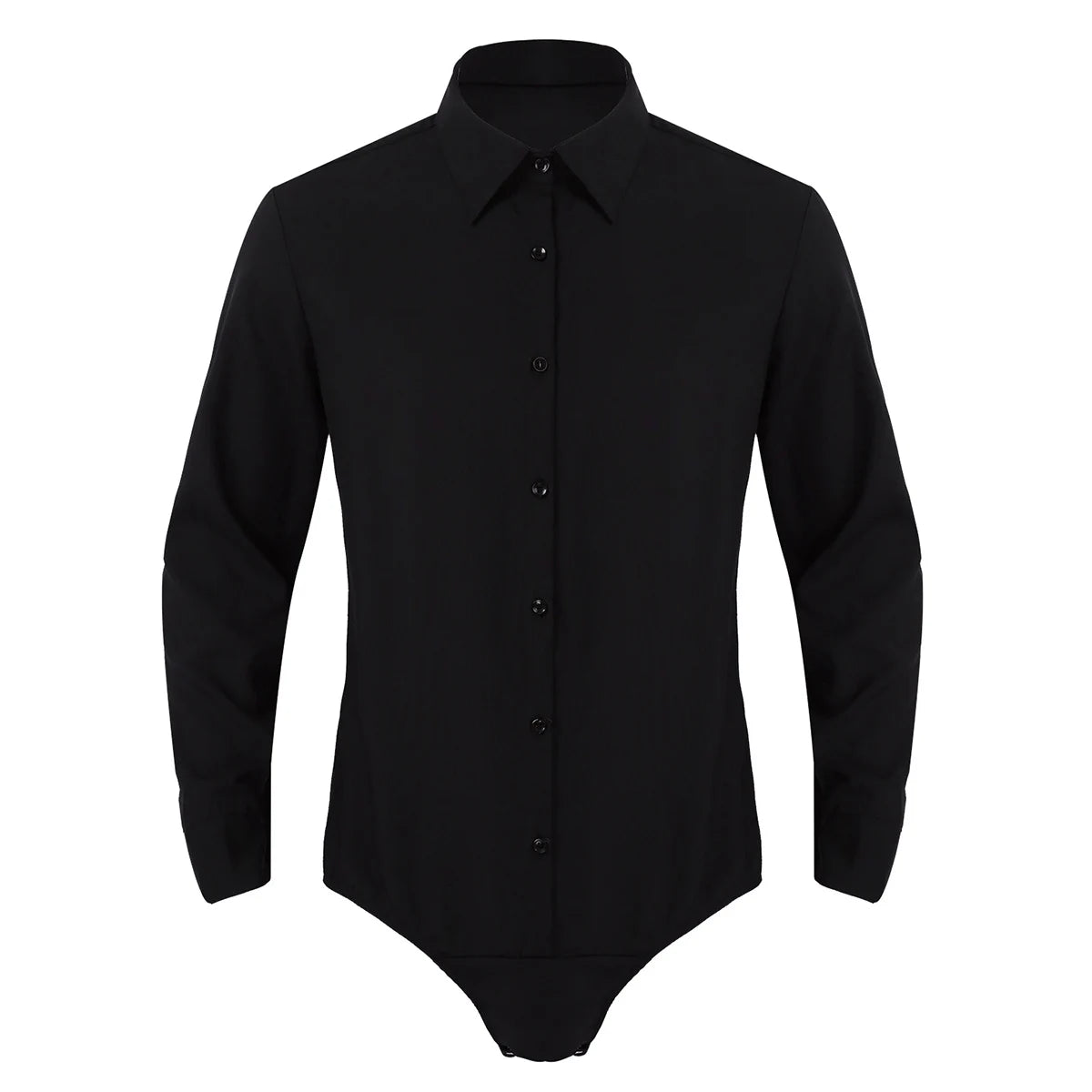 Men’s Dance Bodysuit | Button-Front Shirt