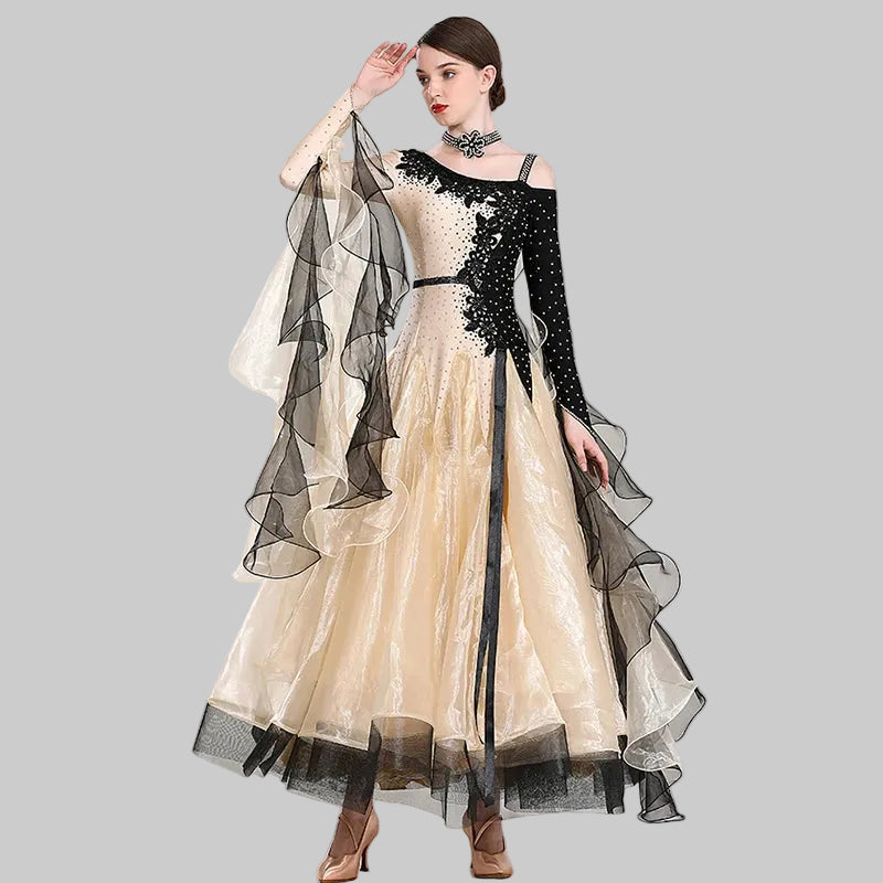 Command the Floor: Professional Ballroom Competition Gown – High-End Elegance & Performance