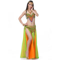 Beaded Belly Dance Costume Set | Bra, Belt & Skirt | 3-Piece
