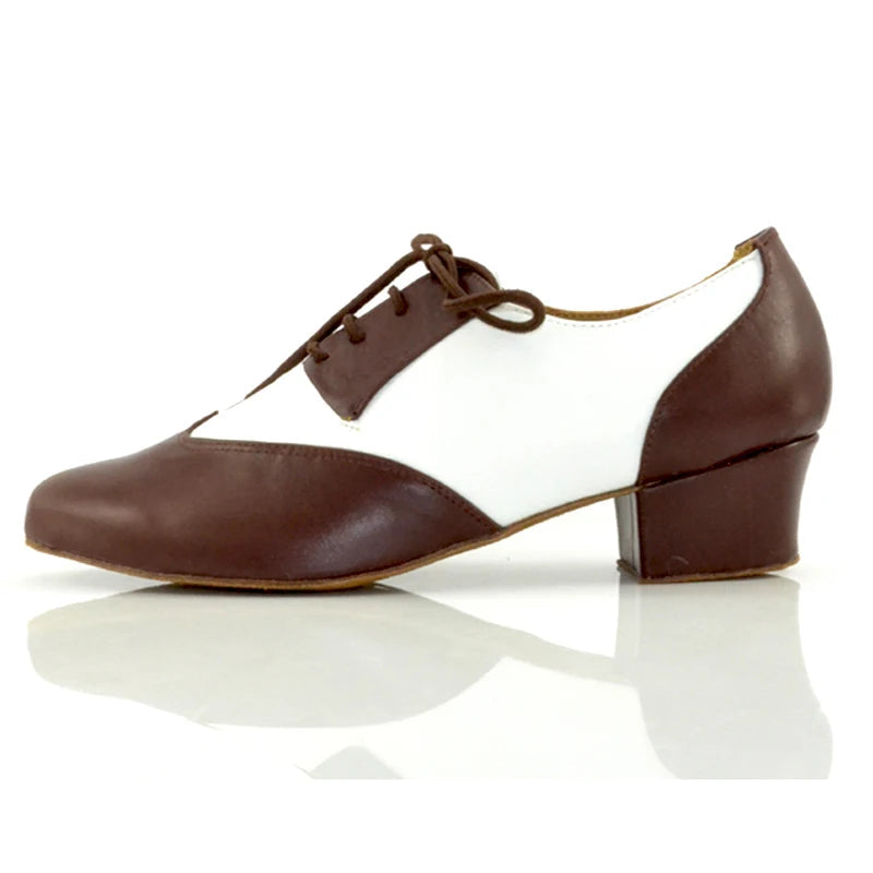 Men's Latin Dance Shoes | Genuine Leather | Low Heel