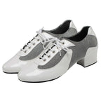 Men's Latin & Ballroom Dance Shoes | Black, White, Red