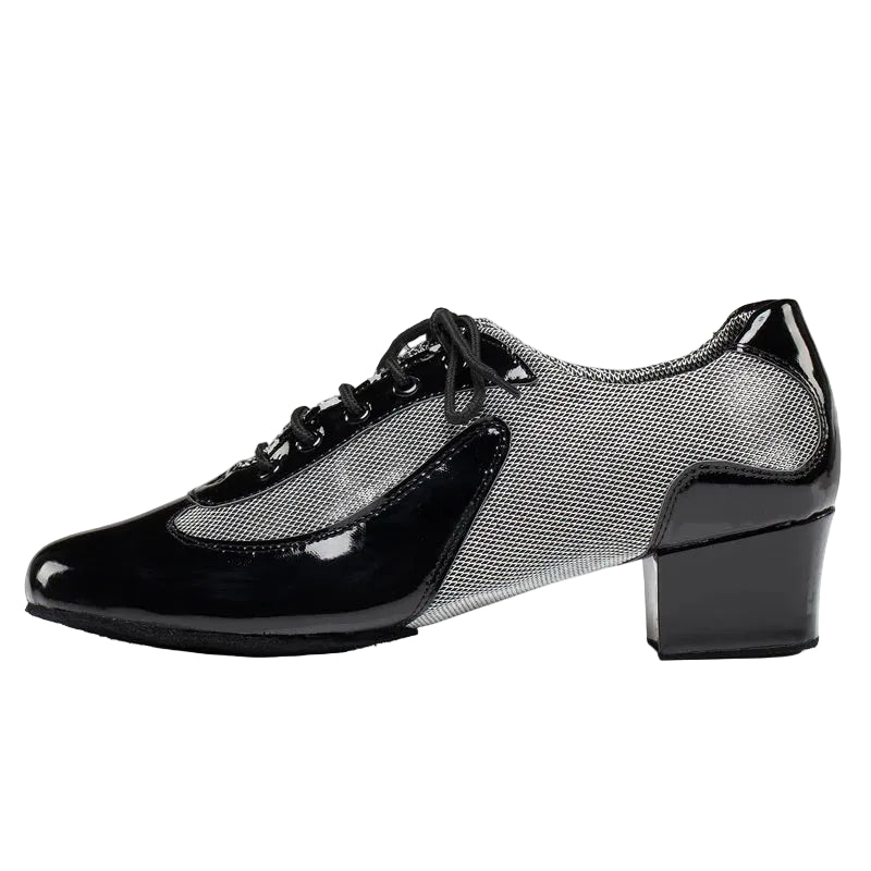 Men's Latin & Ballroom Dance Shoes | Black, White, Red