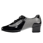 Men's Latin & Ballroom Dance Shoes | Black, White, Red