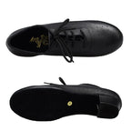 Leather Latin Dance Shoes | Closed Toe | Lace-Up Heel