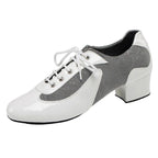 Men's Latin & Ballroom Dance Shoes | Black, White, Red
