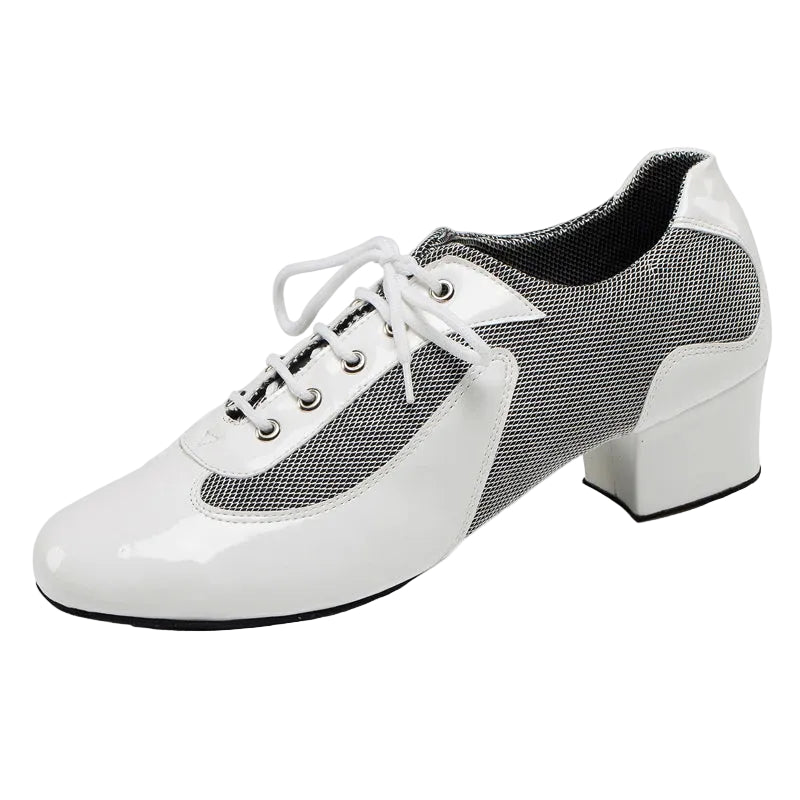 Men's Latin & Ballroom Dance Shoes | Black, White, Red