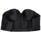 Gem Rhinestone Bustier | Gothic Corset Top | Black & Silver