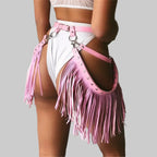 Leather Chain Harness Garter - Tassel Performance Body Harness
