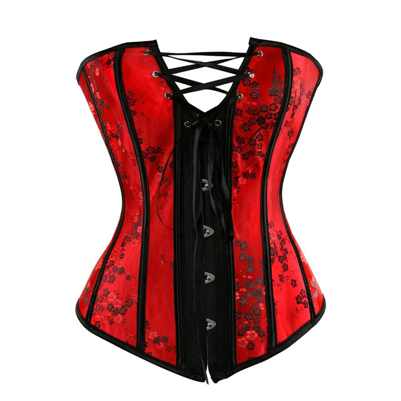 Burlesque Corset & Skirt Set | Overbust | Lace-Up