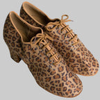 Women's Latin Dance Shoes - Professional Satin Lace-Up Ballroom Shoes