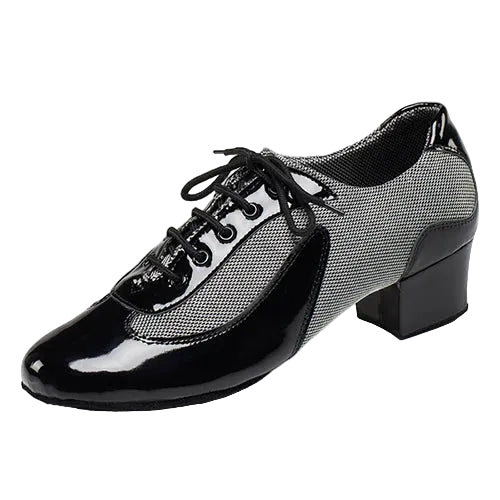 Men's Latin & Ballroom Dance Shoes | Black, White, Red