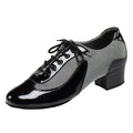 Men's Latin & Ballroom Dance Shoes | Black, White, Red