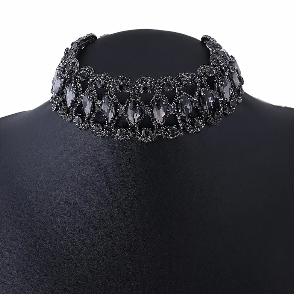 Rhinestone Choker | Vintage Lattice