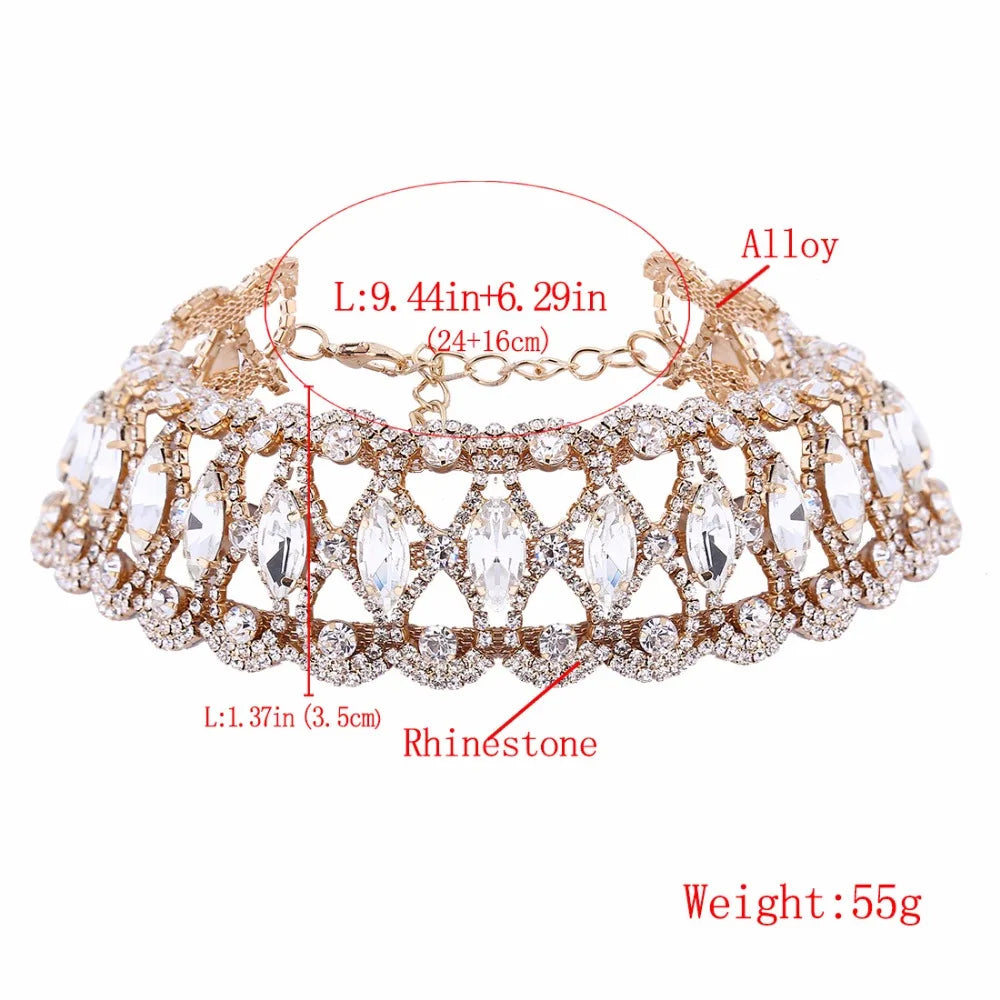 Rhinestone Choker | Vintage Lattice
