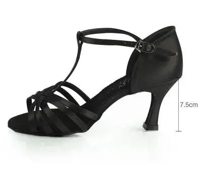 BD Dance 217: Professional Latin & Ballroom Heels – Premium Silk Satin