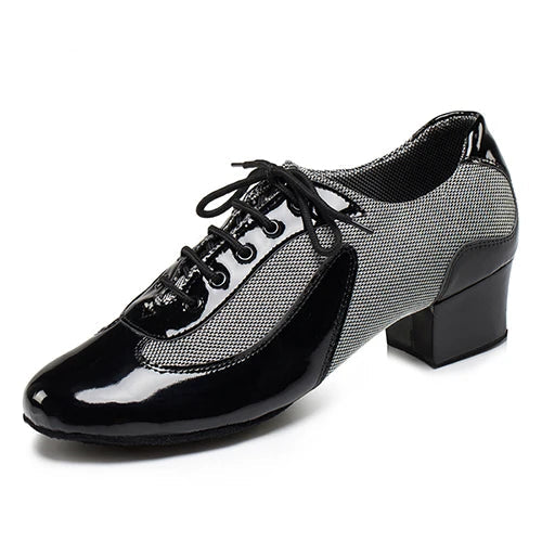 Men's Latin & Ballroom Dance Shoes | Black, White, Red