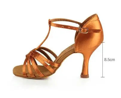 BD Dance 217: Professional Latin & Ballroom Heels – Premium Silk Satin