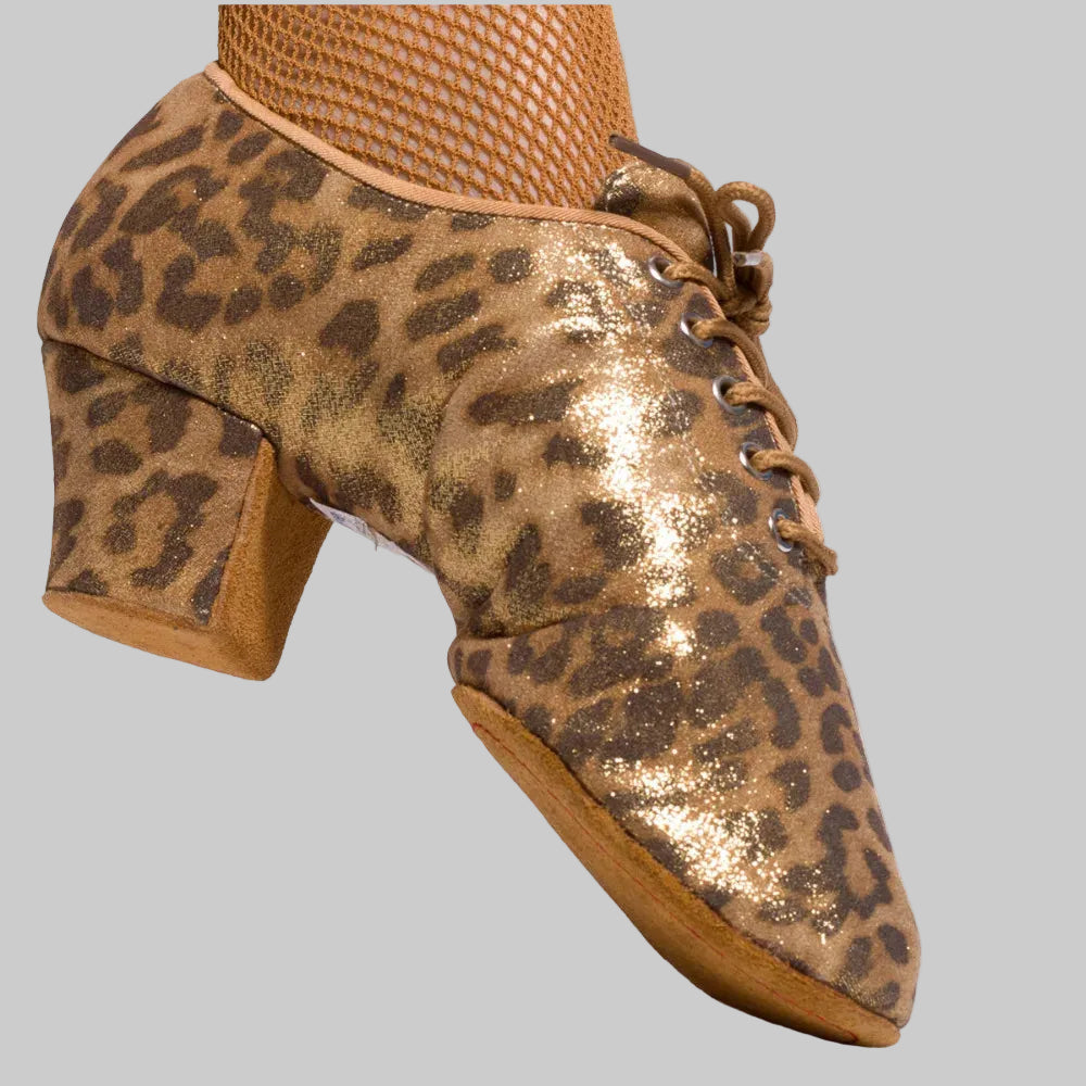 Women's Latin Dance Shoes - Professional Satin Lace-Up Ballroom Shoes