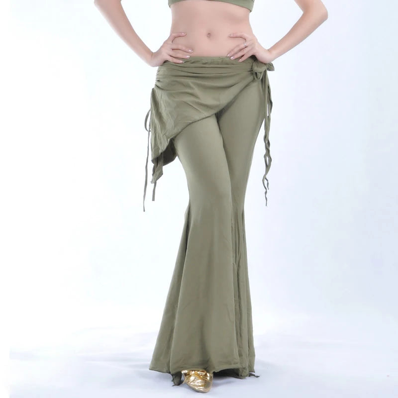 Tribal Belly Dance Flare Pants | Bead Detail | 15 Colors