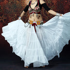 Tribal Gypsy Belly Dance Skirt | 21-Yard Linen Maxi