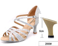 Latin Rhinestone Dance Heels | Ballroom Salsa | 6–10cm