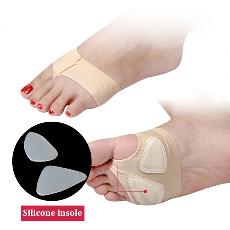 Belly Dance Foot Thong | Nude Toe Pad | Suede Sole