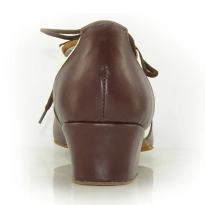 Men's Latin Dance Shoes | Genuine Leather | Low Heel